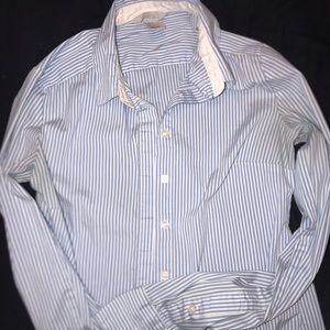 H&M stripped button up work top
